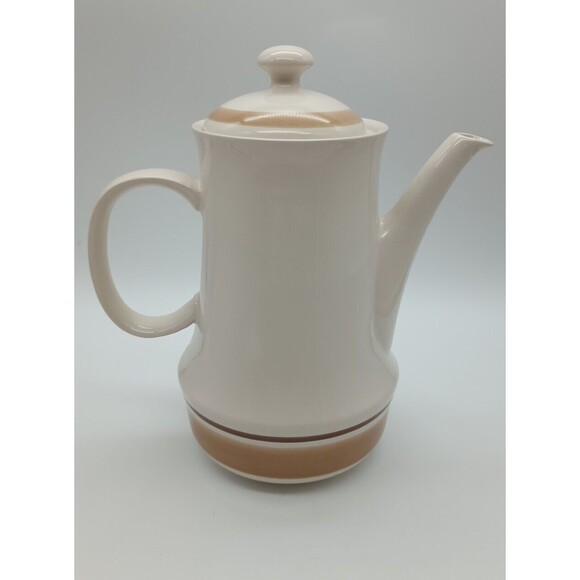 Water Colors Hand Decorated Stoneware Hearthside Coffee/Tea Pot - Picture 1 of 9